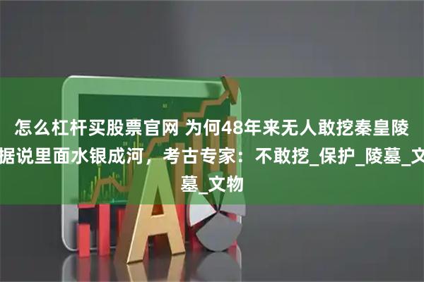 怎么杠杆买股票官网 为何48年来无人敢挖秦皇陵？据说里面水银成河，考古专家：不敢挖_保护_陵墓_文物